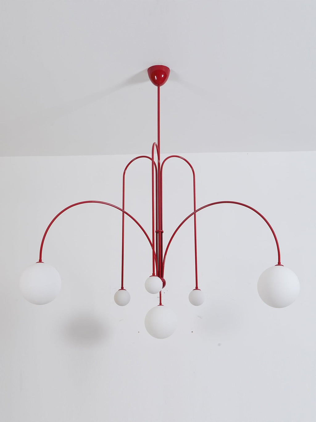 Lustra Chandelier Globe Rouge Moderne - Neutralighting