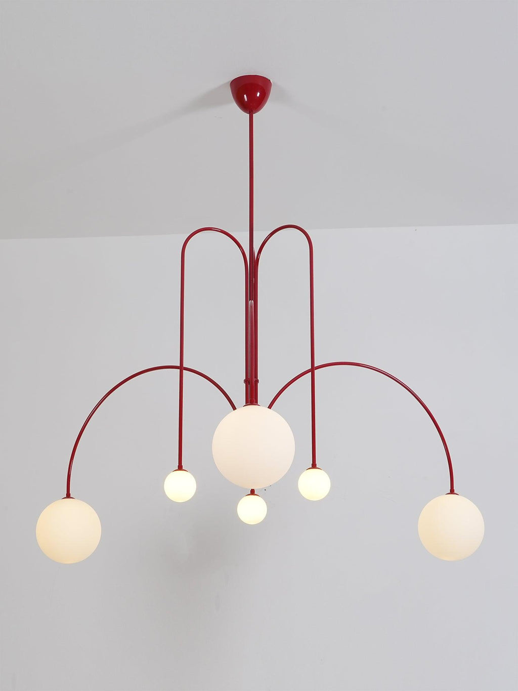 Lustra Chandelier Globe Rouge Moderne - Neutralighting