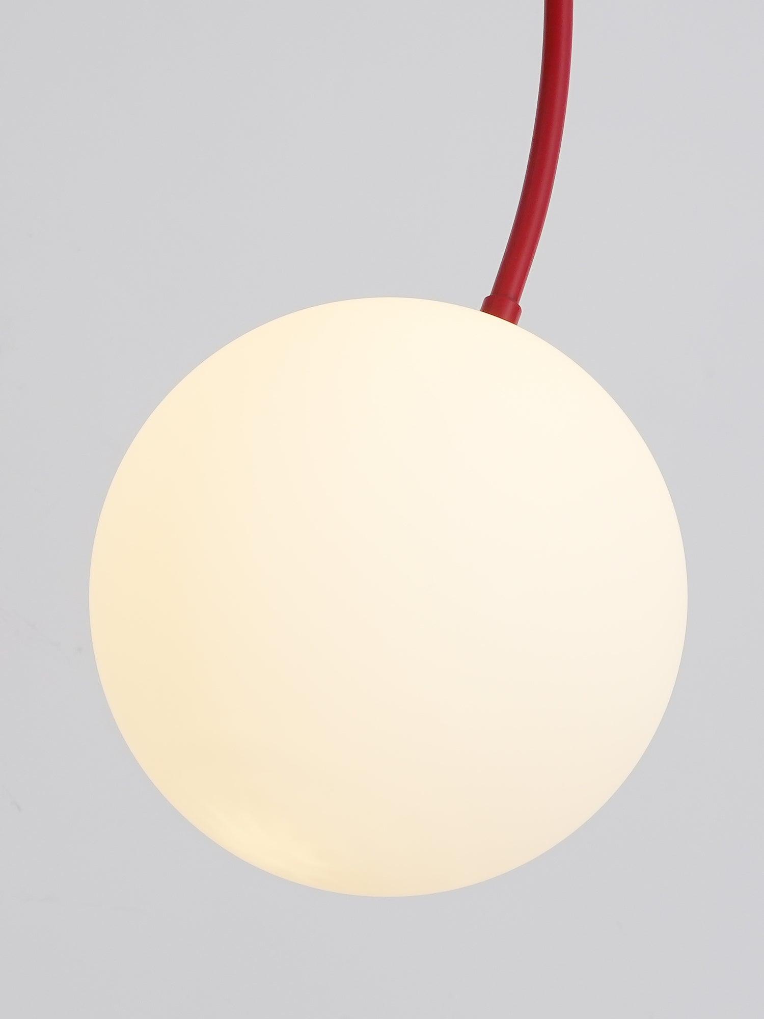 Lustra Chandelier Globe Rouge Moderne - Neutralighting