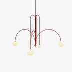 Lustra Chandelier Globe Rouge Moderne - Neutralighting