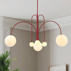 Lustra Chandelier Globe Rouge Moderne - Neutralighting