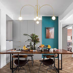 Lustra Chandelier Globe Rouge Moderne - Neutralighting