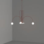 Lustra Chandelier Globe Rouge Moderne - Neutralighting