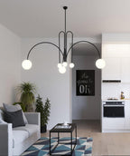 Lustra Chandelier Globe Rouge Moderne - Neutralighting