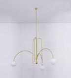 Lustra Chandelier Globe Rouge Moderne - Neutralighting