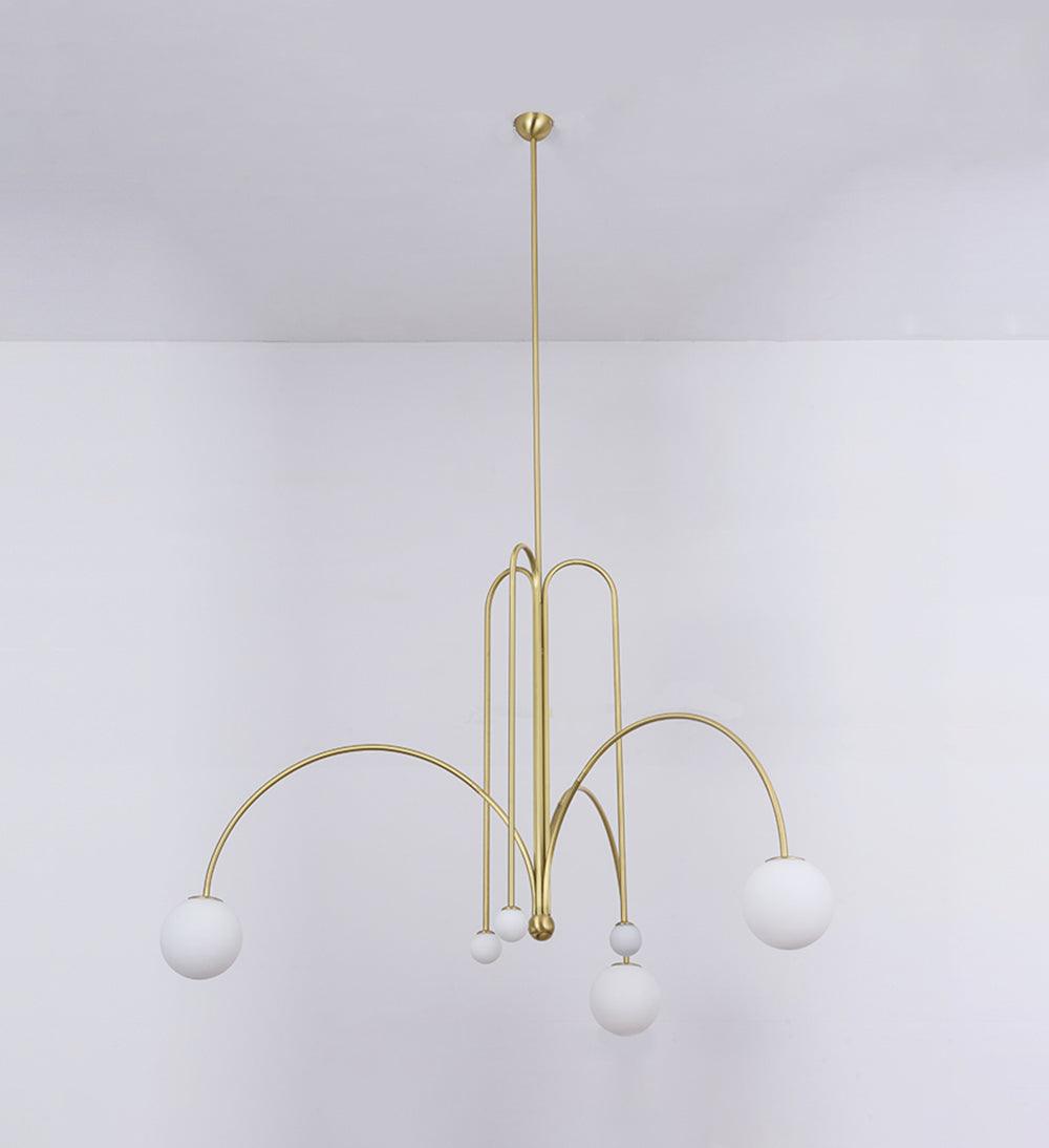 Lustra Chandelier Globe Rouge Moderne - Neutralighting