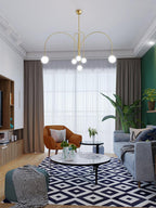 Lustra Chandelier Globe Rouge Moderne - Neutralighting