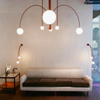 Lustra Chandelier Globe Rouge Moderne - Neutralighting