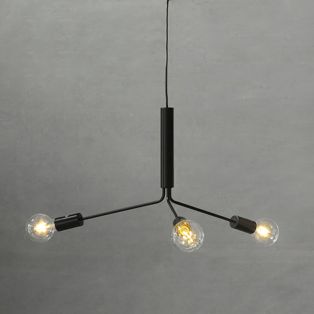 Mysolisra Lustre Moderne Minimaliste En Métal De Style Métro - Neutralighting