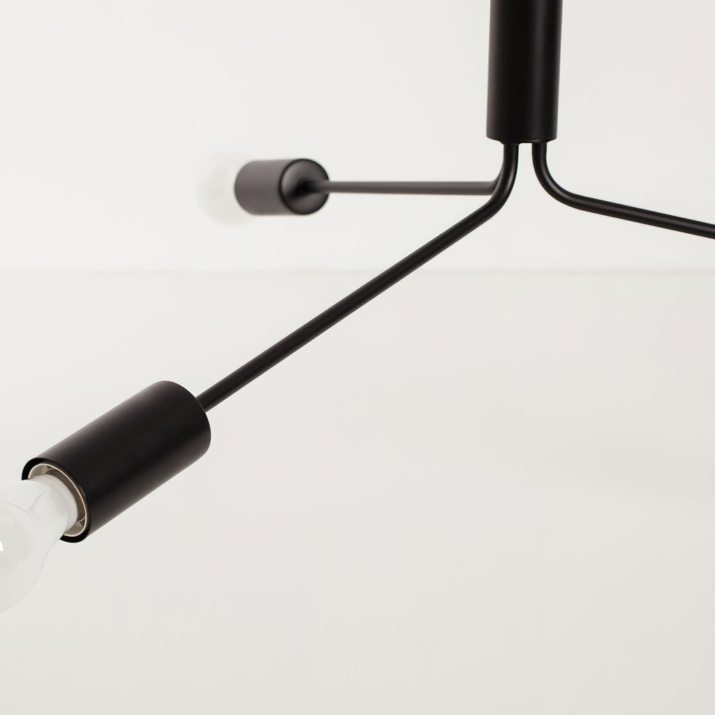 Mysolisra Lustre Moderne Minimaliste En Métal De Style Métro - Neutralighting