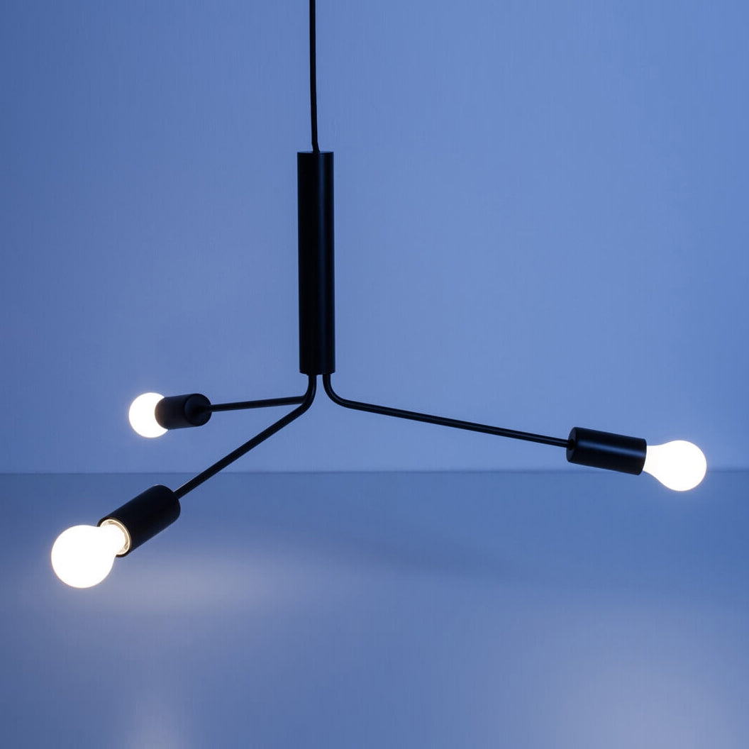 Mysolisra Lustre Moderne Minimaliste En Métal De Style Métro - Neutralighting