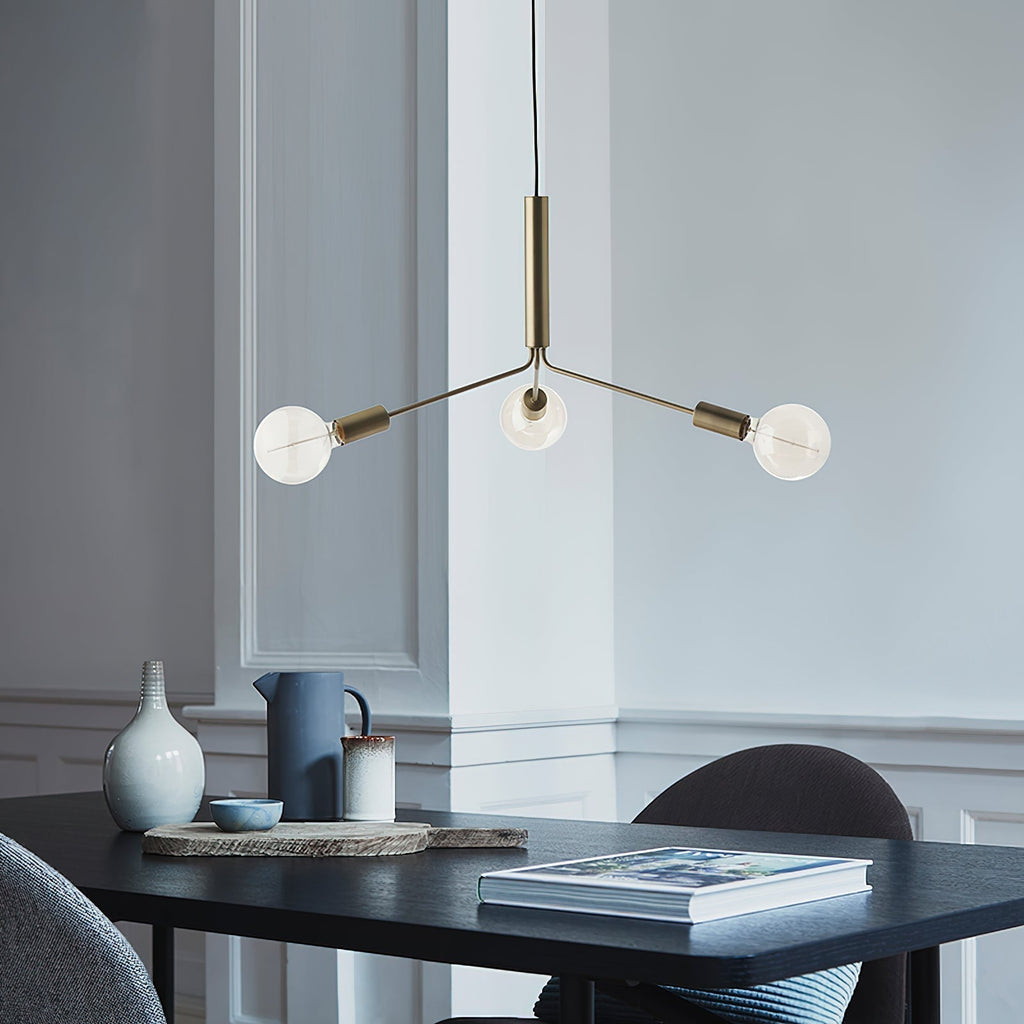 Mysolisra Lustre Moderne Minimaliste En Métal De Style Métro - Neutralighting