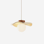 Suspension Verre Ondulé Ombre Sculptural Minimaliste Accent - Neutralighting