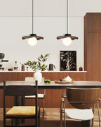 Suspension Verre Ondulé Ombre Sculptural Minimaliste Accent - Neutralighting