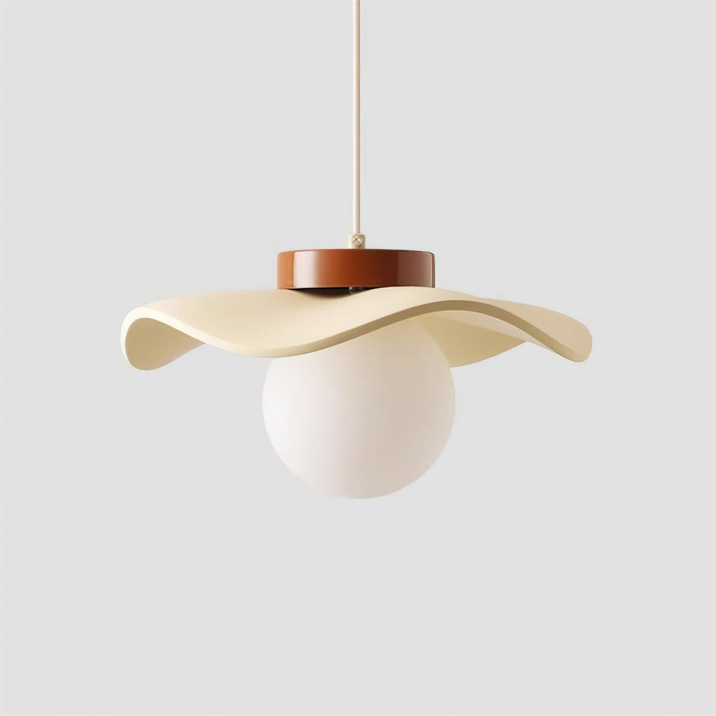 Suspension Verre Ondulé Ombre Sculptural Minimaliste Accent - Neutralighting