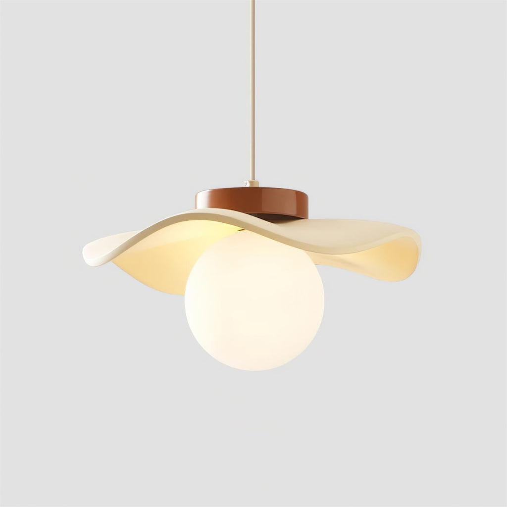 Suspension Verre Ondulé Ombre Sculptural Minimaliste Accent - Neutralighting