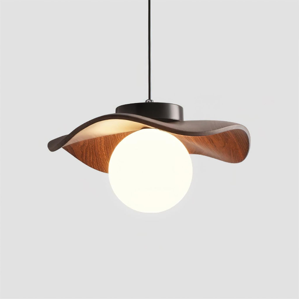 Suspension Verre Ondulé Ombre Sculptural Minimaliste Accent - Neutralighting
