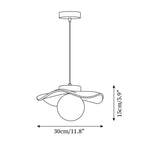 Suspension Verre Ondulé Ombre Sculptural Minimaliste Accent - Neutralighting