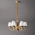 Zovena Lustre Vintage Élégant en Tissu et Bois - Neutralighting