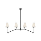 Lustra Chandelier Laiton Courbé Beige Linéaire - Neutralighting
