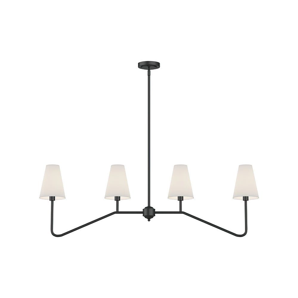 Lustra Chandelier Laiton Courbé Beige Linéaire - Neutralighting