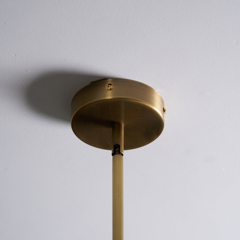Lustra Chandelier Laiton Courbé Beige Linéaire - Neutralighting