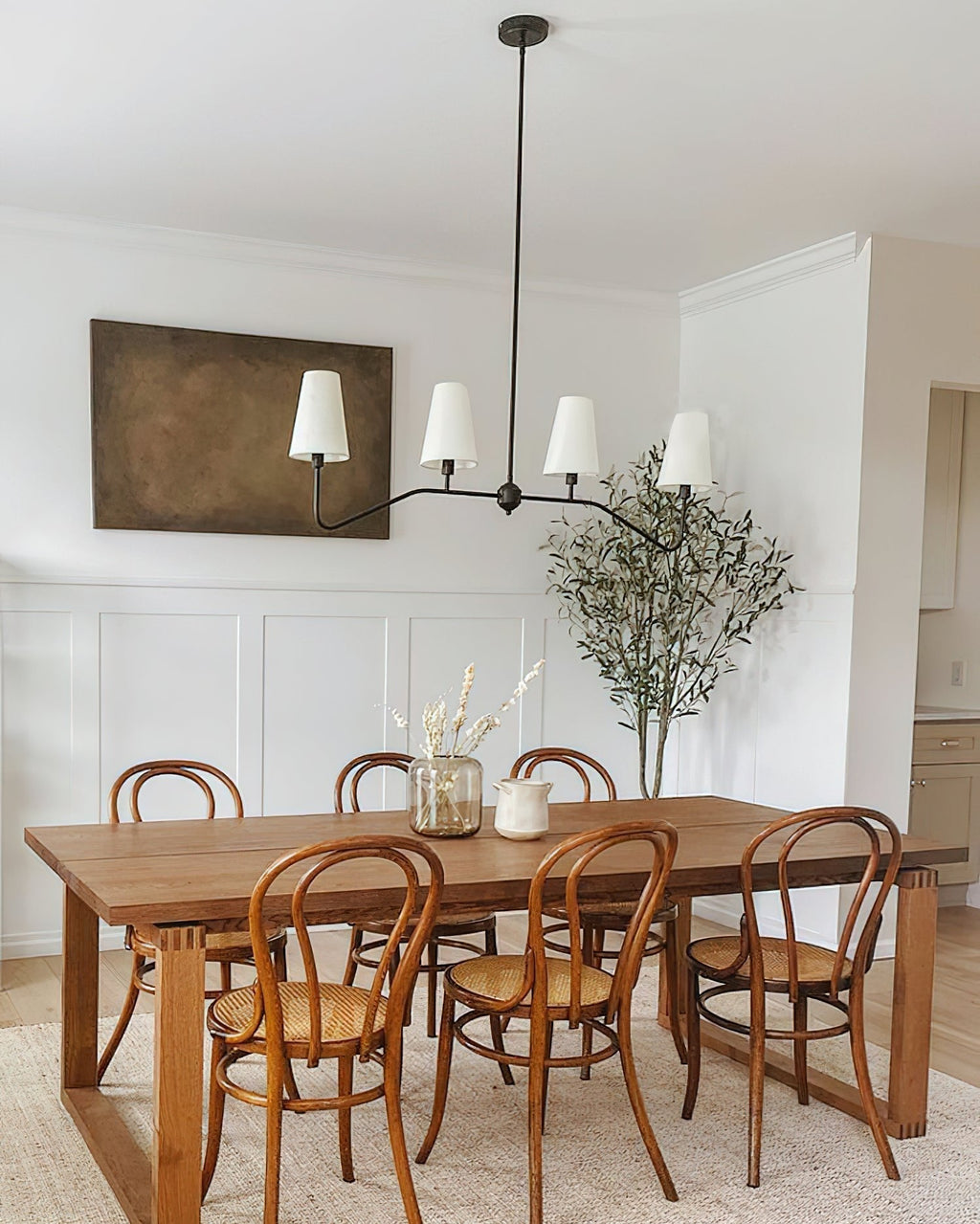 Lustra Chandelier Laiton Courbé Beige Linéaire - Neutralighting