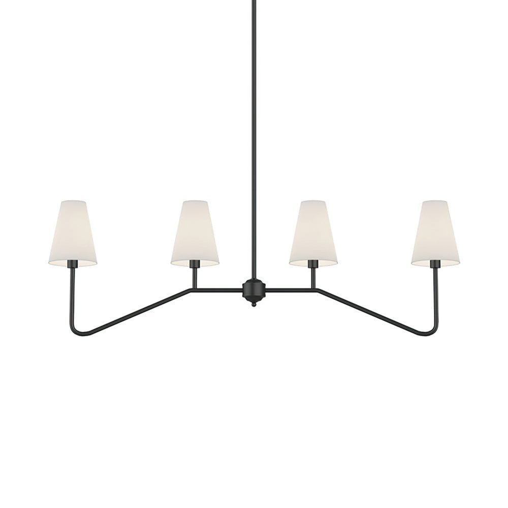 Lustra Chandelier Laiton Courbé Beige Linéaire - Neutralighting