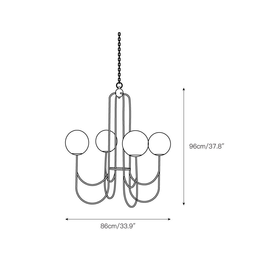 Mjolkuvyi Lustre En Métal Et Verre Minimaliste Moderne - Neutralighting