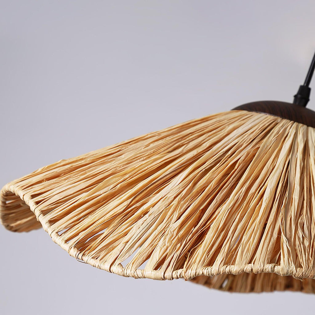 Firan Lampe suspendue bohème en paille - Neutralighting