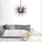 Valentina Minimalisme Rond Suspension Métal/Verre Chambre à coucher - Neutralighting
