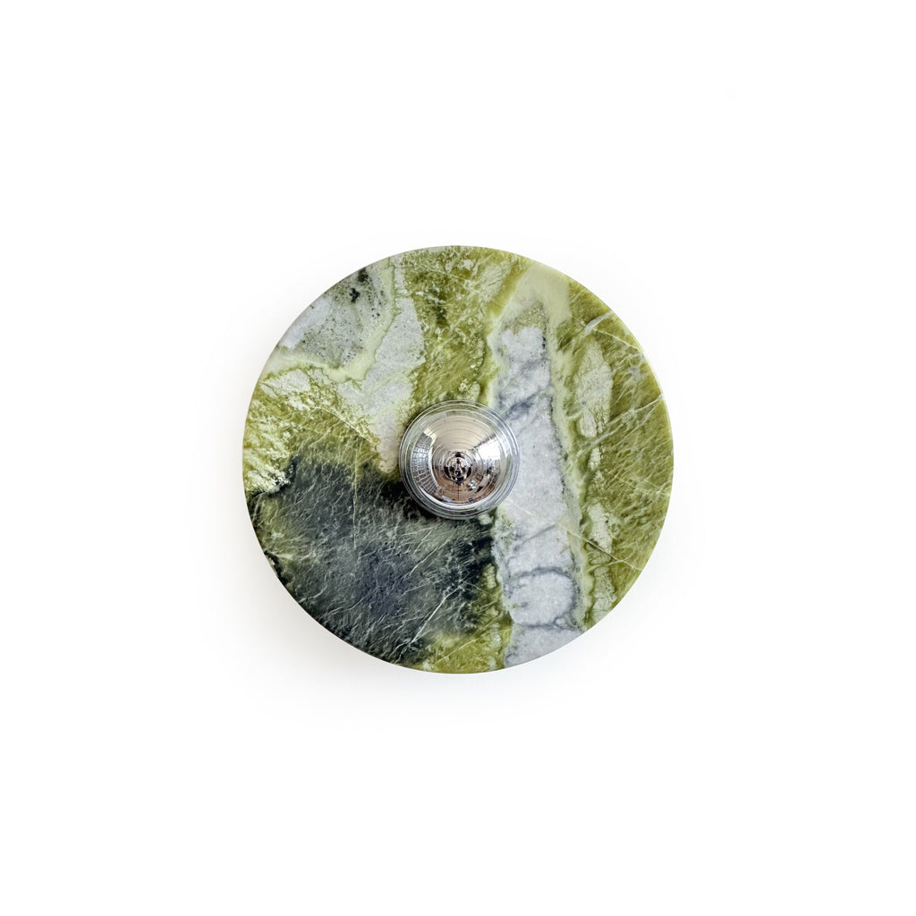 Evvarel Applique Murale Moderne Minimaliste En Métal Et Marbre Vert - Neutralighting