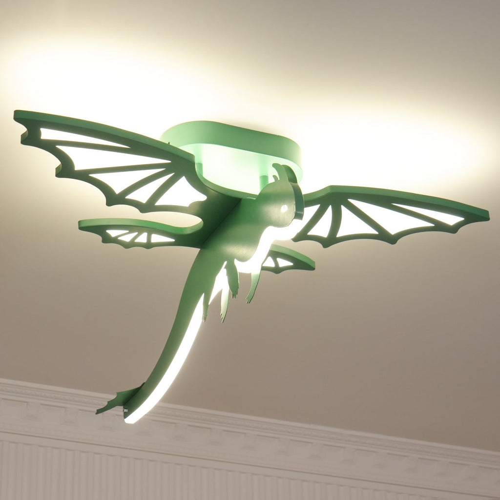 Lustra Plafonnier Dinosaure Vert LED - Neutralighting