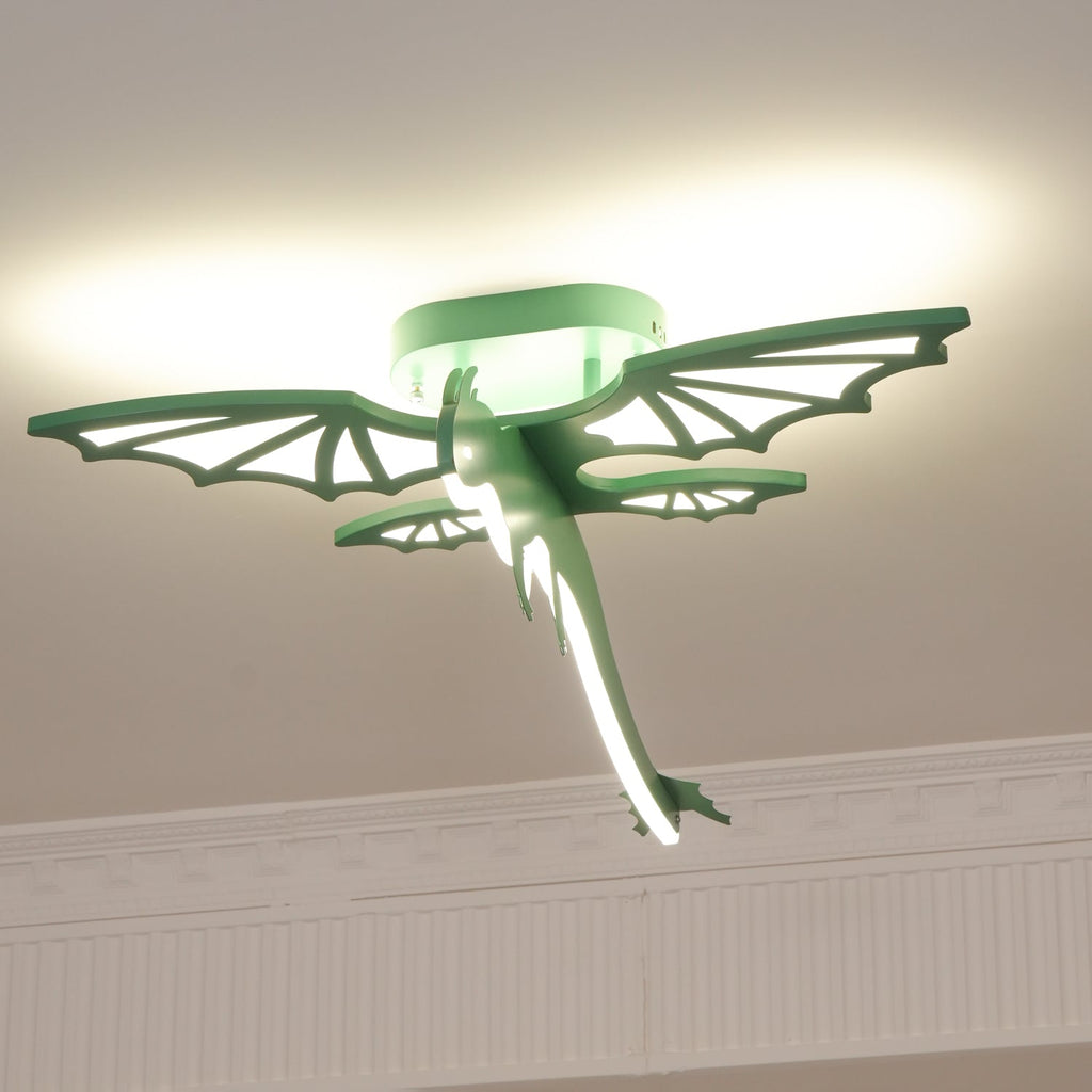 Lustra Plafonnier Dinosaure Vert LED - Neutralighting