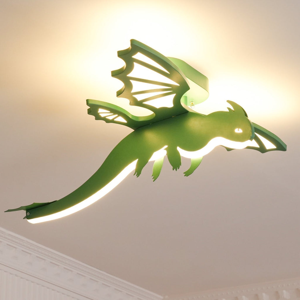 Lustra Plafonnier Dinosaure Vert LED - Neutralighting