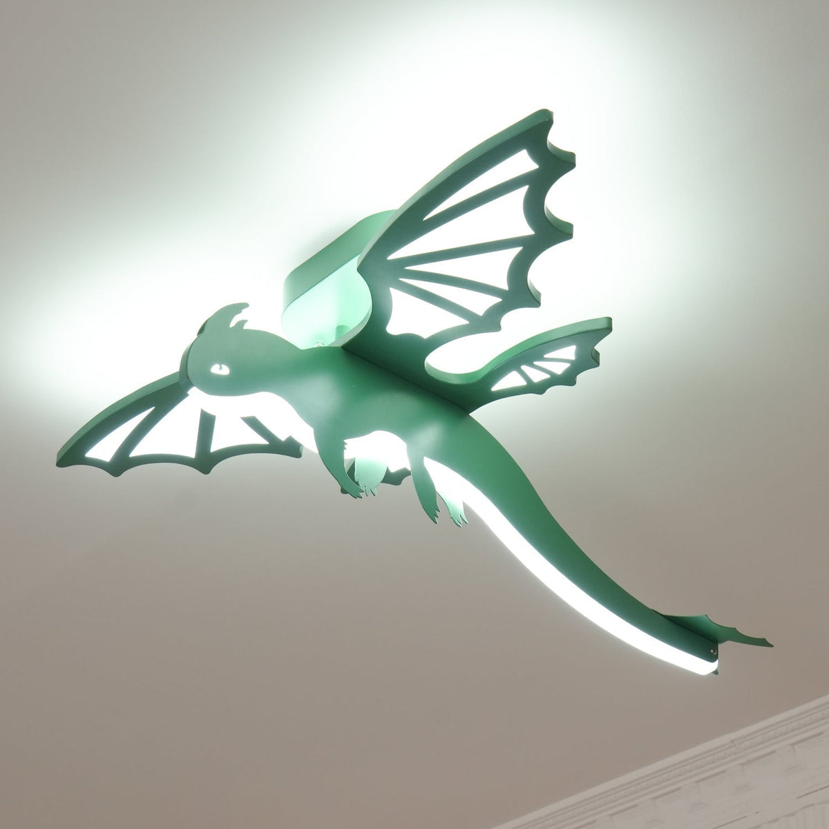 Lustra Plafonnier Dinosaure Vert LED - Neutralighting