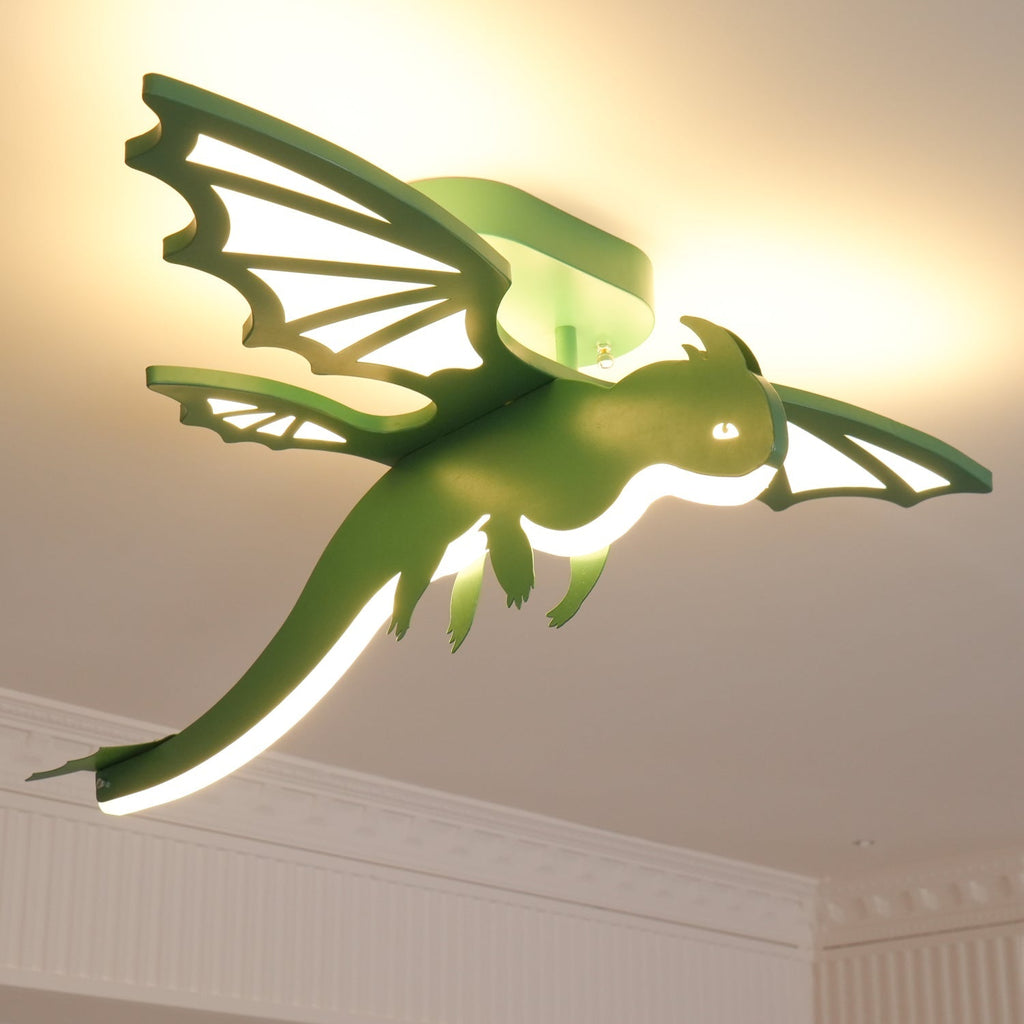 Lustra Plafonnier Dinosaure Vert LED - Neutralighting