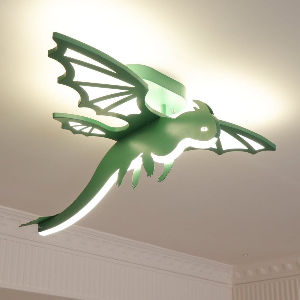 Lustra Plafonnier Dinosaure Vert LED - Neutralighting