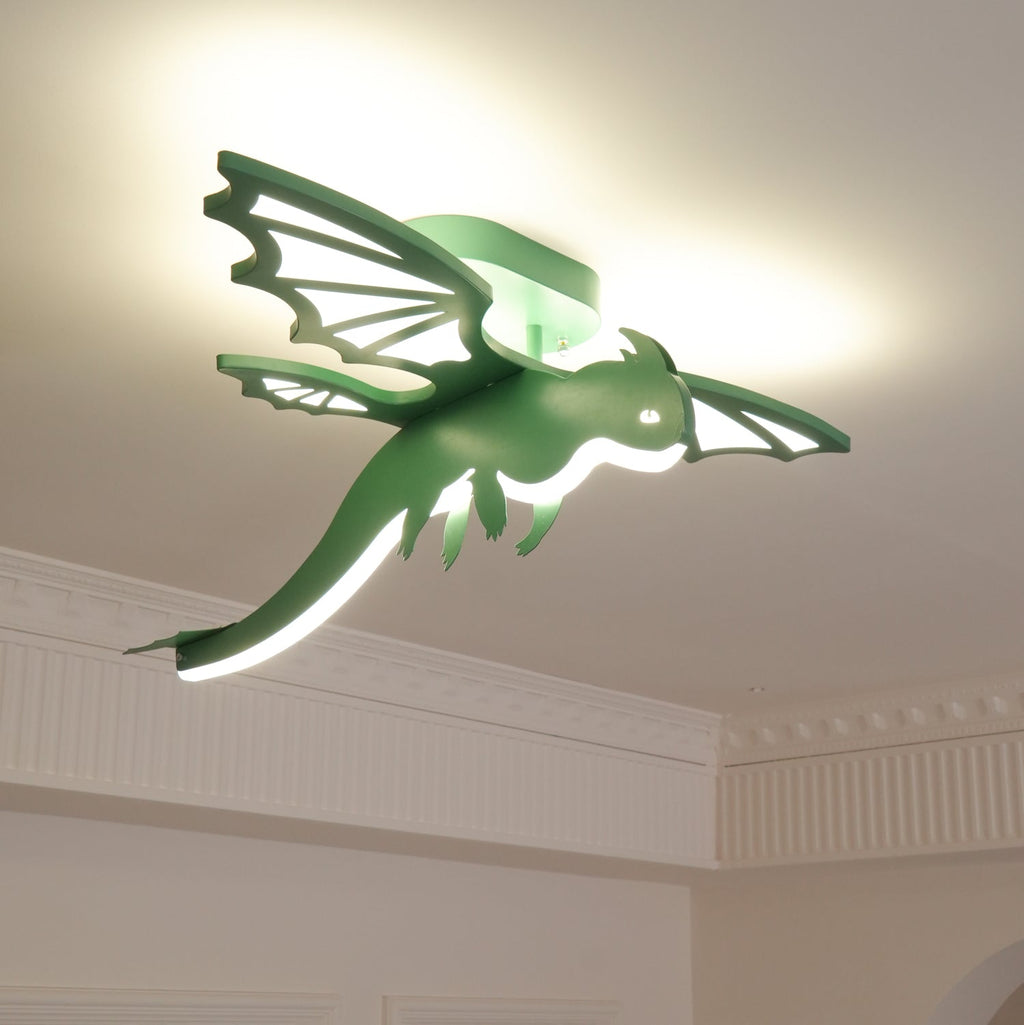Lustra Plafonnier Dinosaure Vert LED - Neutralighting