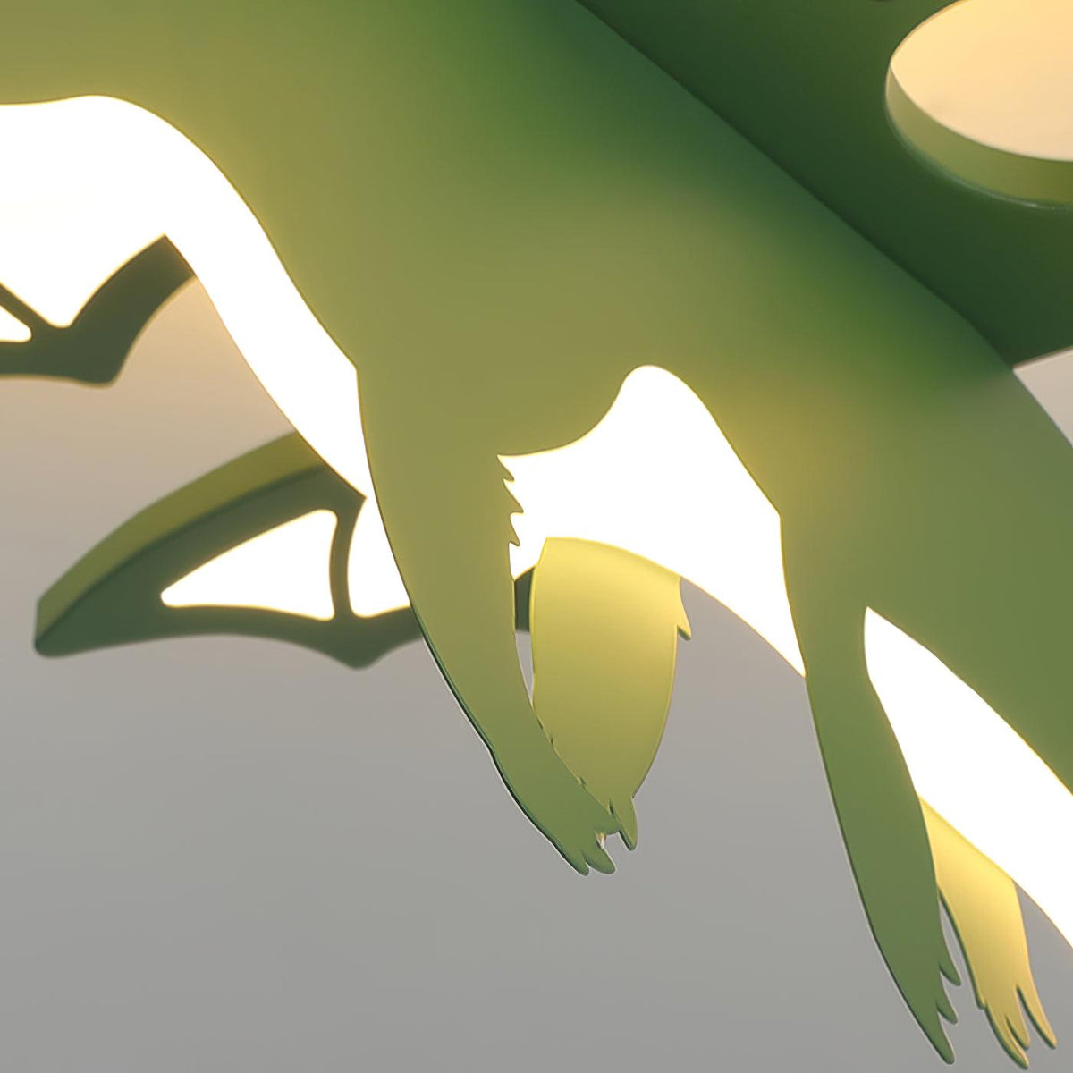 Lustra Plafonnier Dinosaure Vert LED - Neutralighting