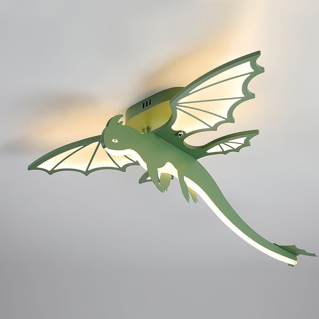 Lustra Plafonnier Dinosaure Vert LED - Neutralighting
