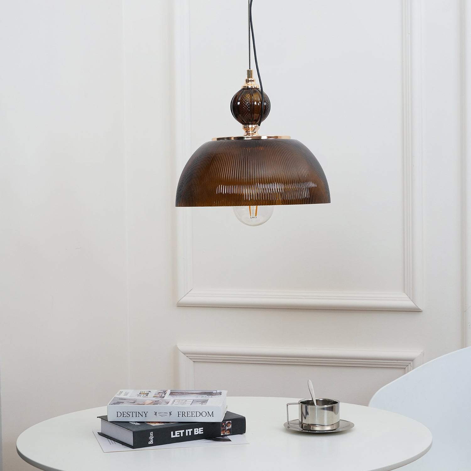 Nyra Lampe Pendante Rétro en Verre - Neutralighting
