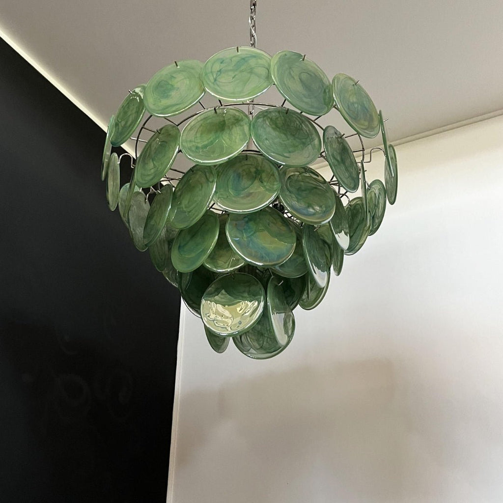 Aurora Lustre en Verre de Murano Vert - Neutralighting
