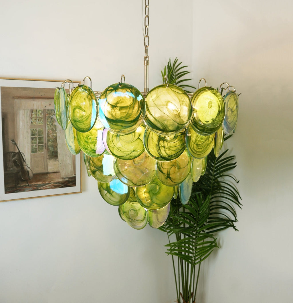Aurora Lustre en Verre de Murano Vert - Neutralighting
