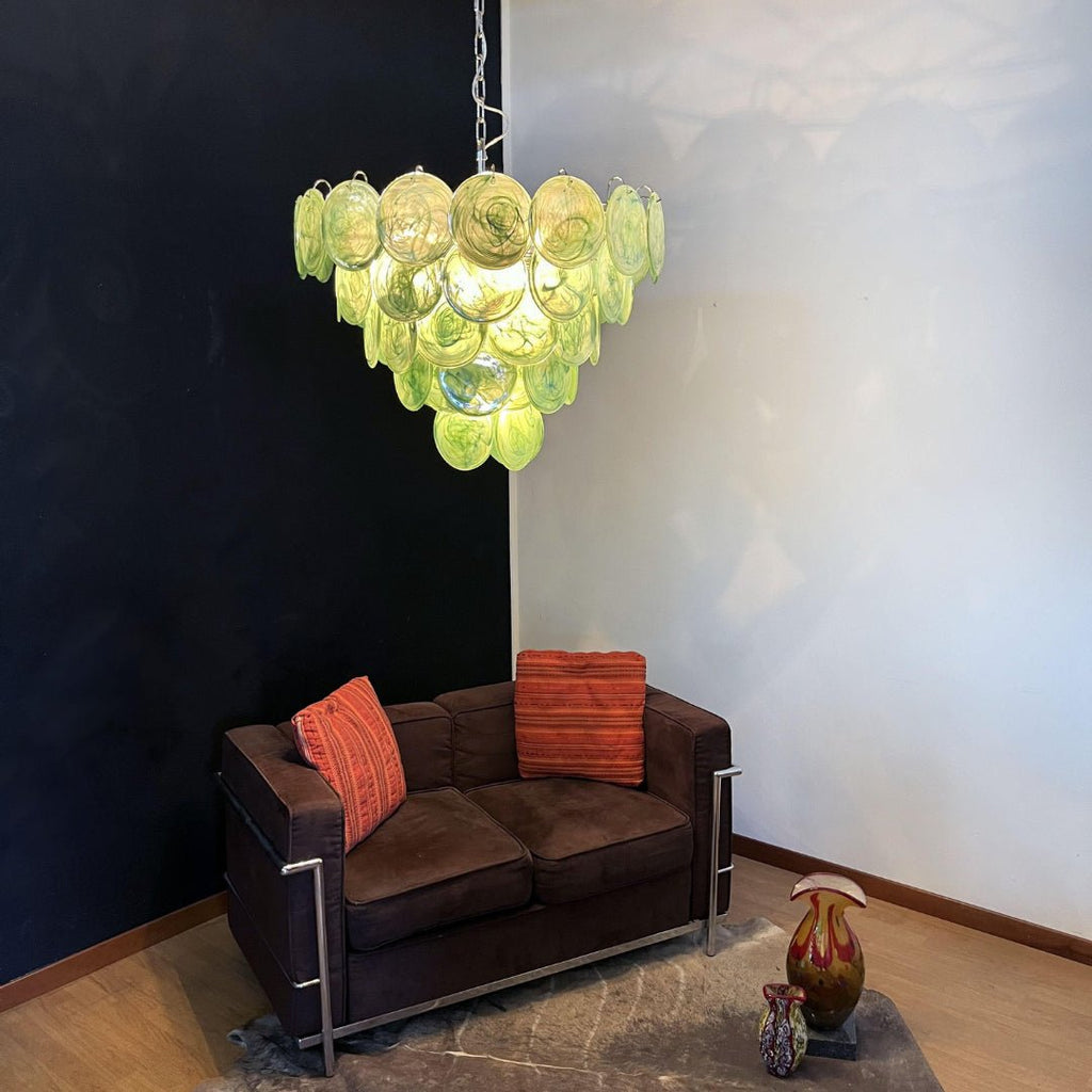 Aurora Lustre en Verre de Murano Vert - Neutralighting