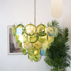 Aurora Lustre en Verre de Murano Vert - Neutralighting