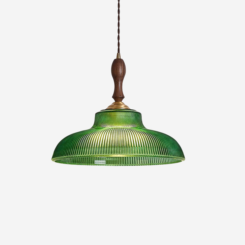 Nolyn Lampe Suspension Verre Vintage Cannelé - Neutralighting