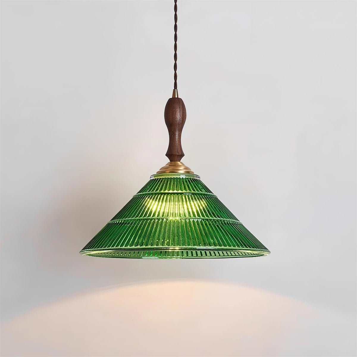 Nolyn Lampe Suspension Verre Vintage Cannelé - Neutralighting