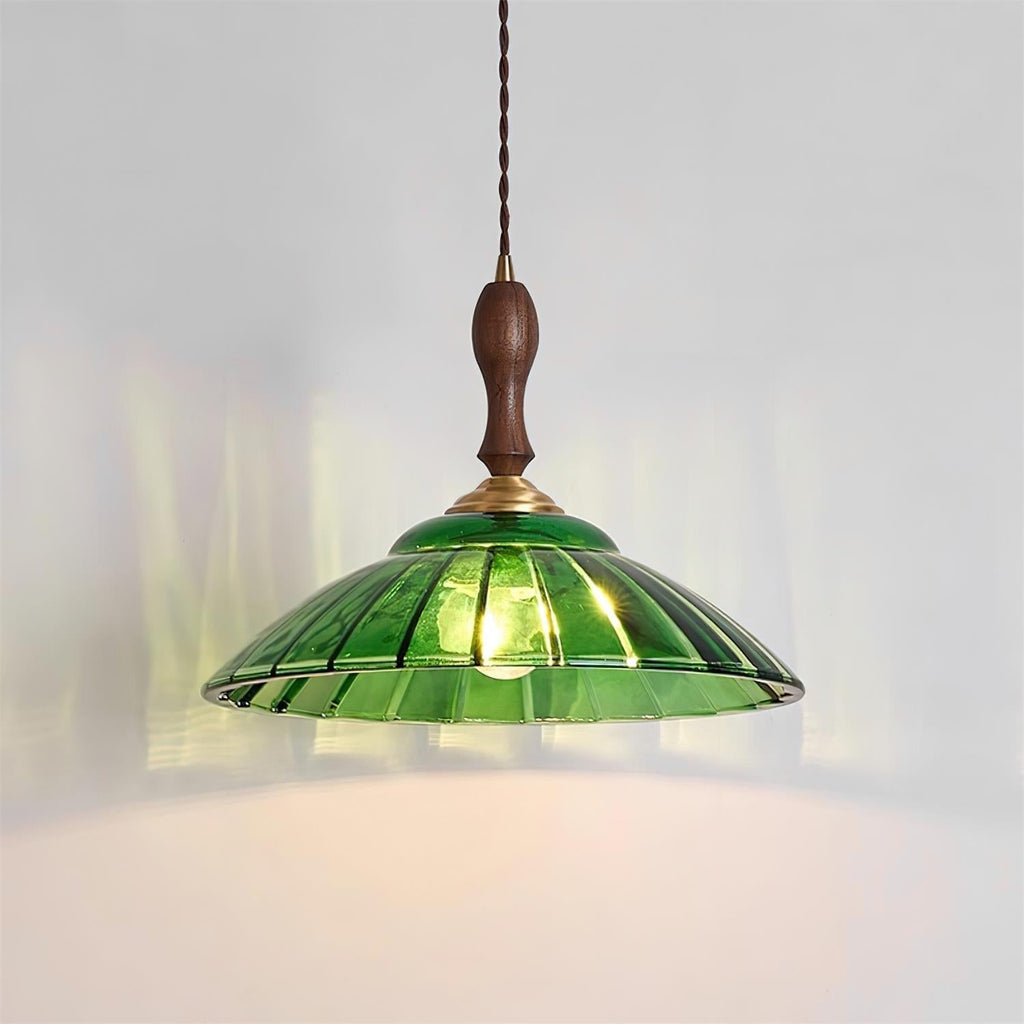 Nolyn Lampe Suspension Verre Vintage Cannelé - Neutralighting