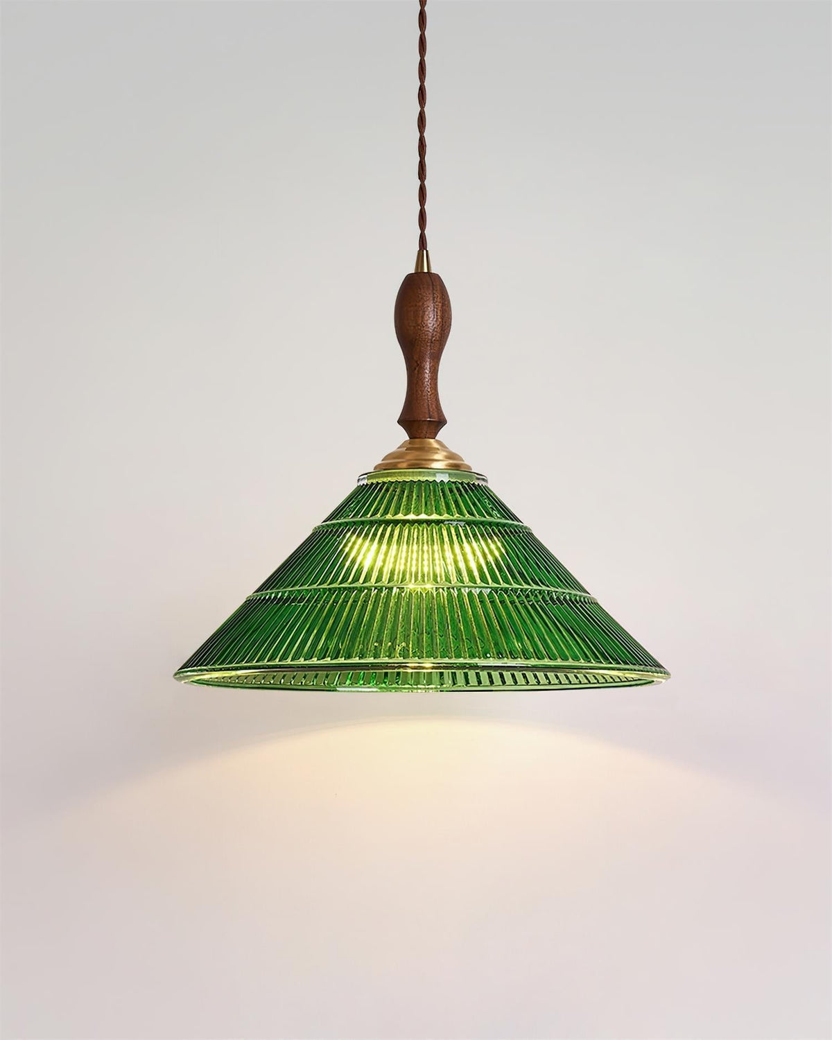 Nolyn Lampe Suspension Verre Vintage Cannelé - Neutralighting
